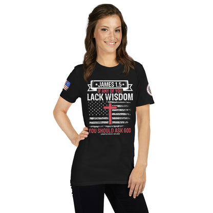 James 1:5 Wisdom Short-Sleeve Unisex T-Shirt