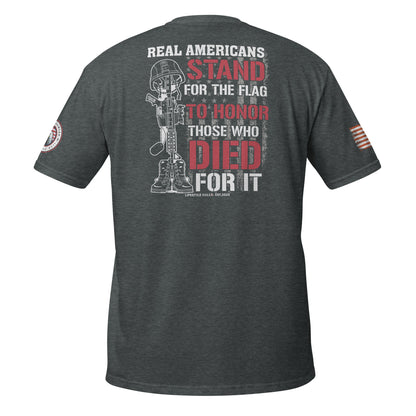 Real Americans Stand For the Flag Short-Sleeve Unisex T-Shirt