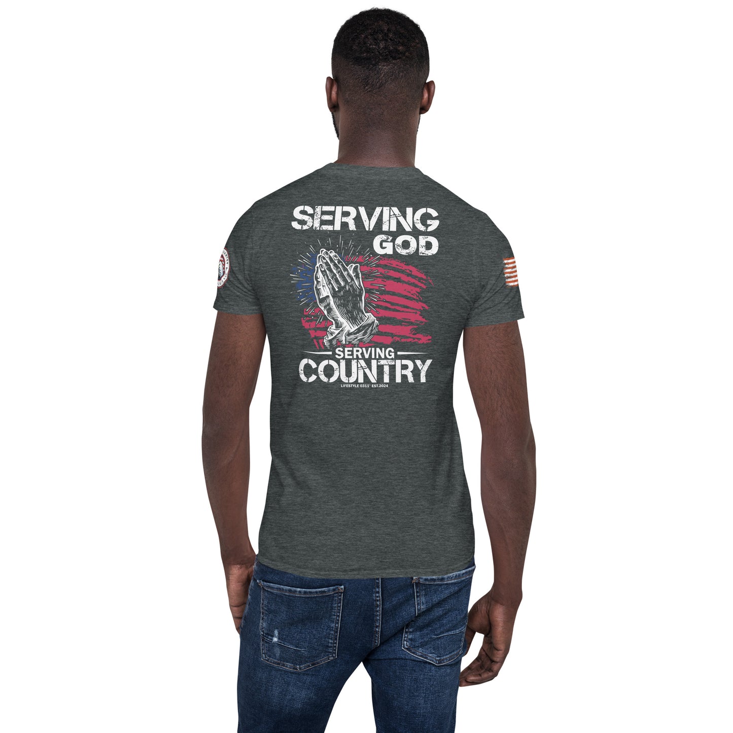 Serving God & Country 2 Short-Sleeve Unisex T-Shirt