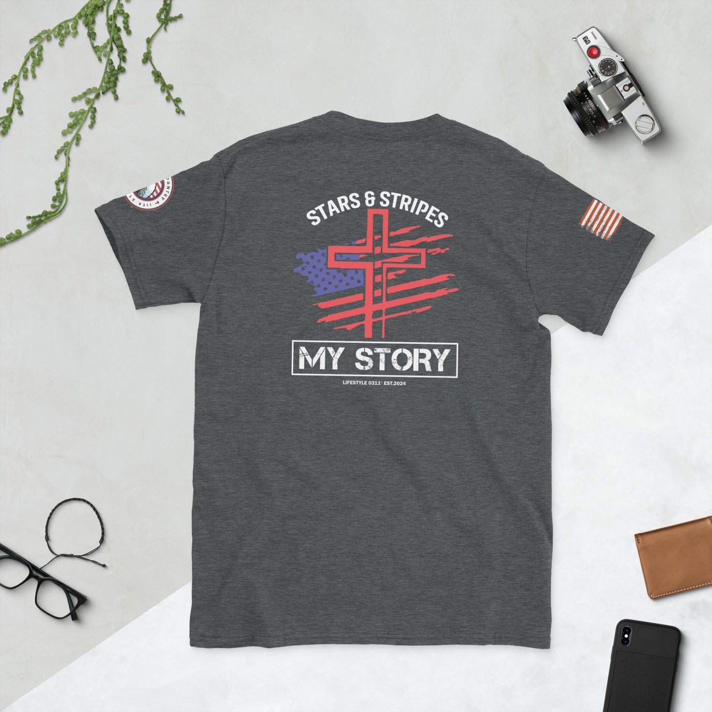 Stars & Stripes Short-Sleeve Unisex T-Shirt