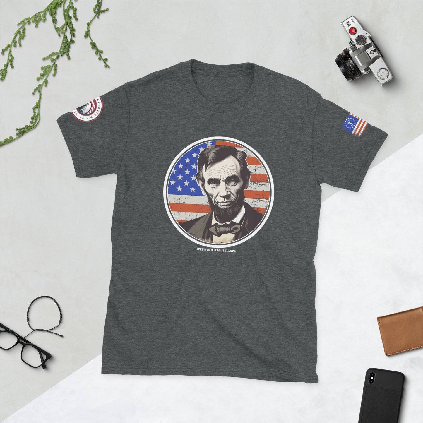 Abraham Lincoln Short-Sleeve Unisex T-Shirt