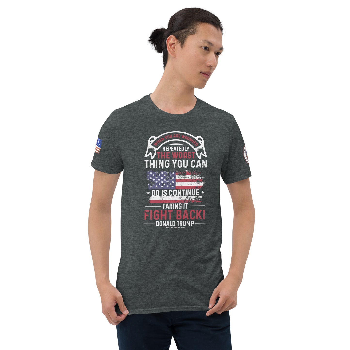 Fight Back Donald Trump Short-Sleeve Unisex T-Shirt