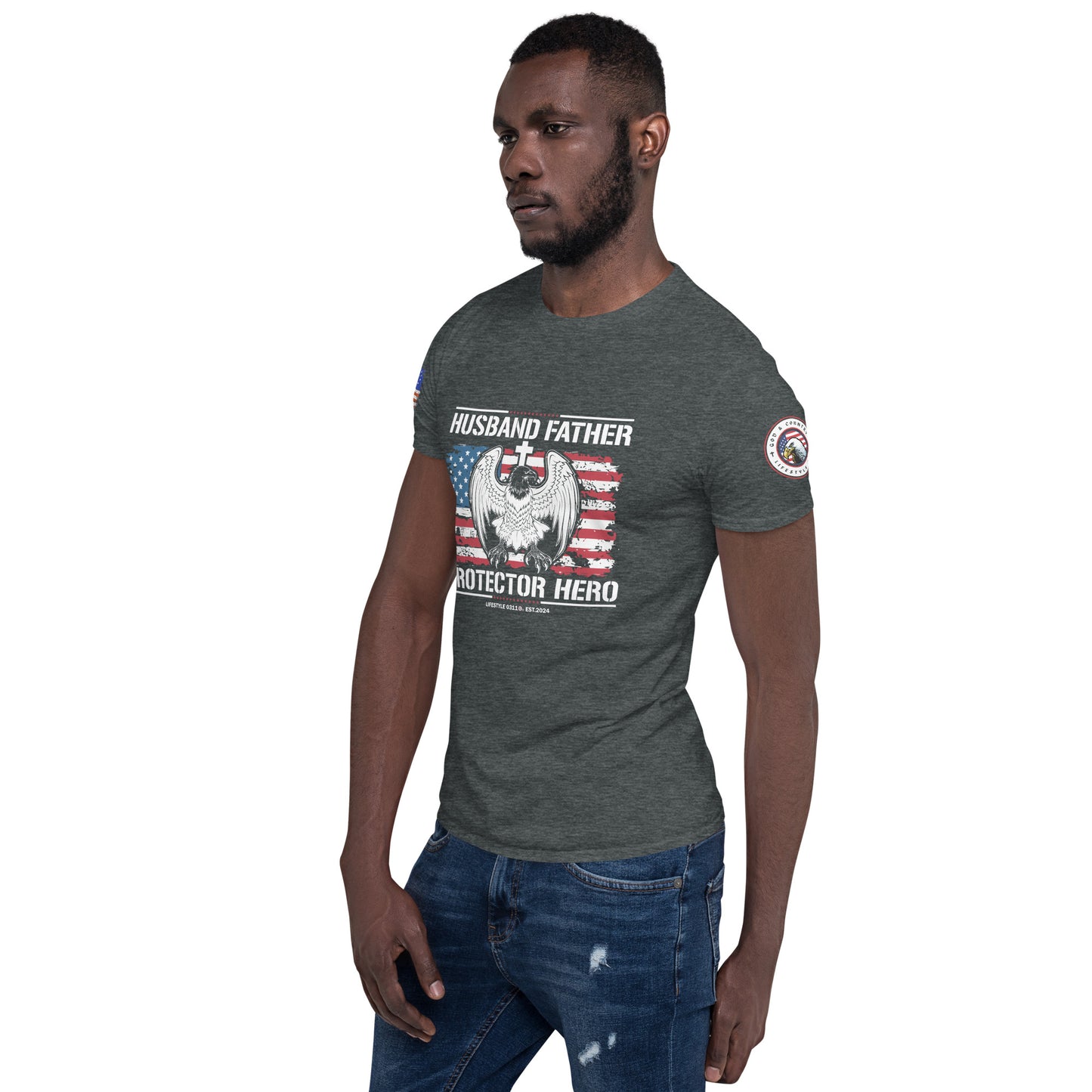 Husband Father Protector Short-Sleeve Unisex T-Shirt