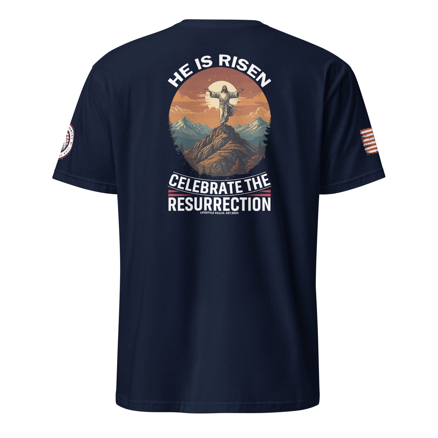 He is Risen  Celebrate Short-Sleeve Unisex T-Shirt