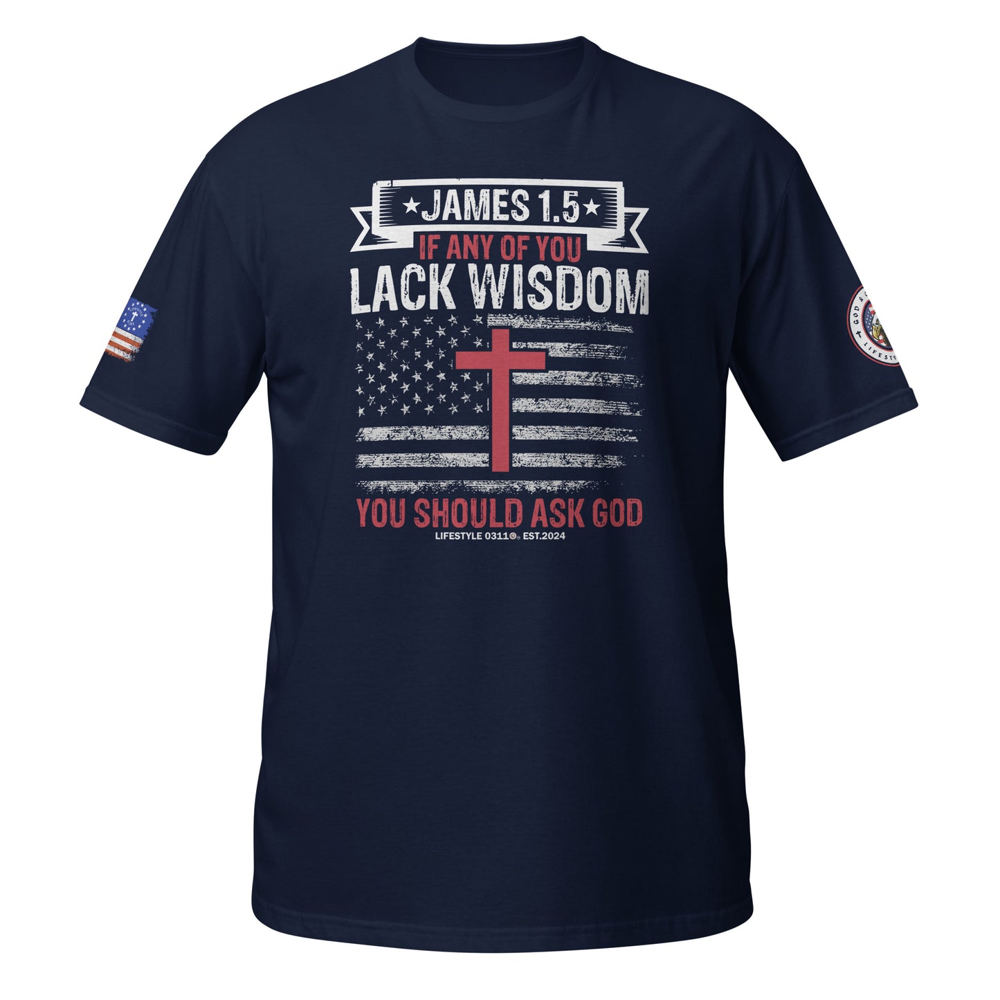 James 1:5 Wisdom Short-Sleeve Unisex T-Shirt