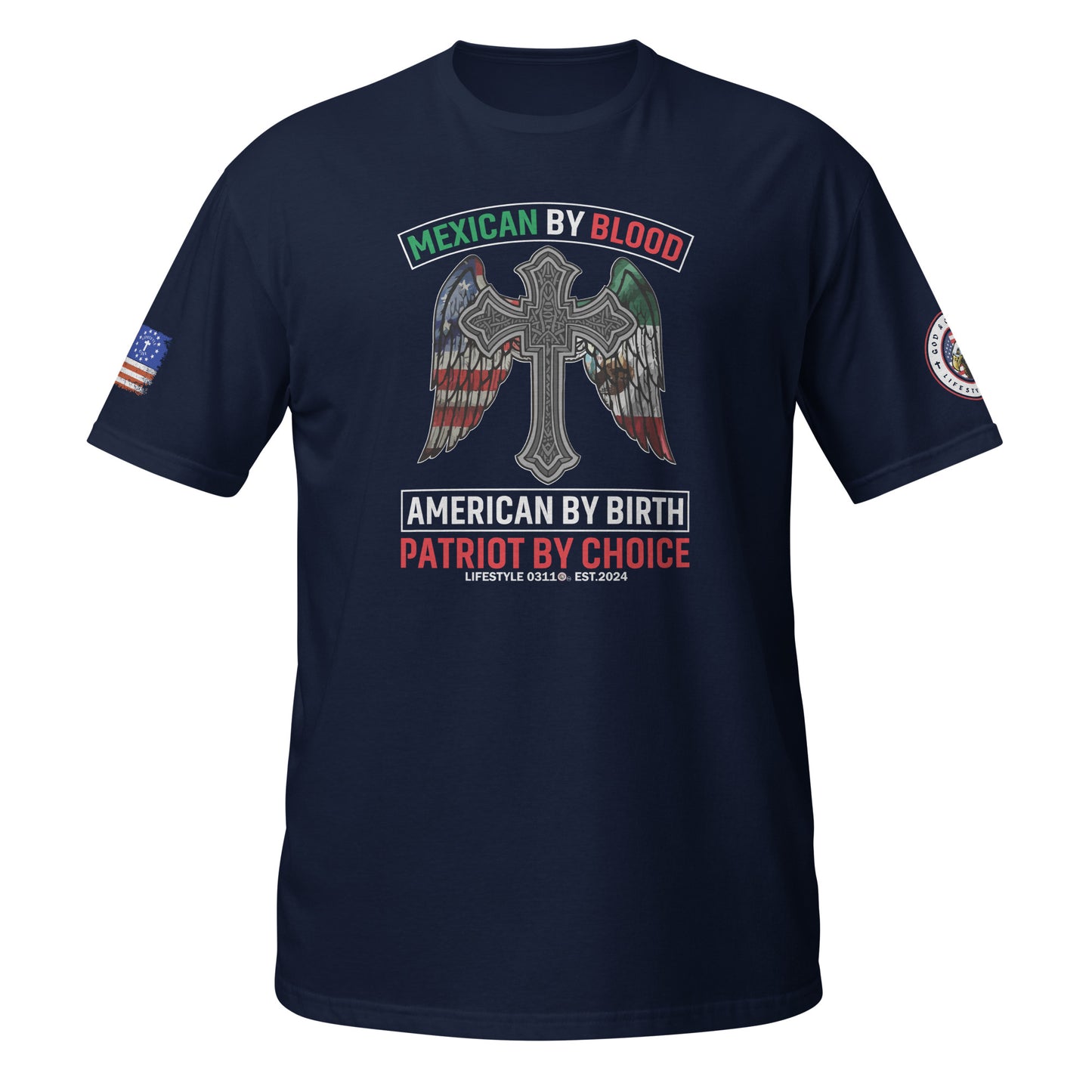 Mexican Blood American Birth Short-Sleeve Unisex T-Shirt