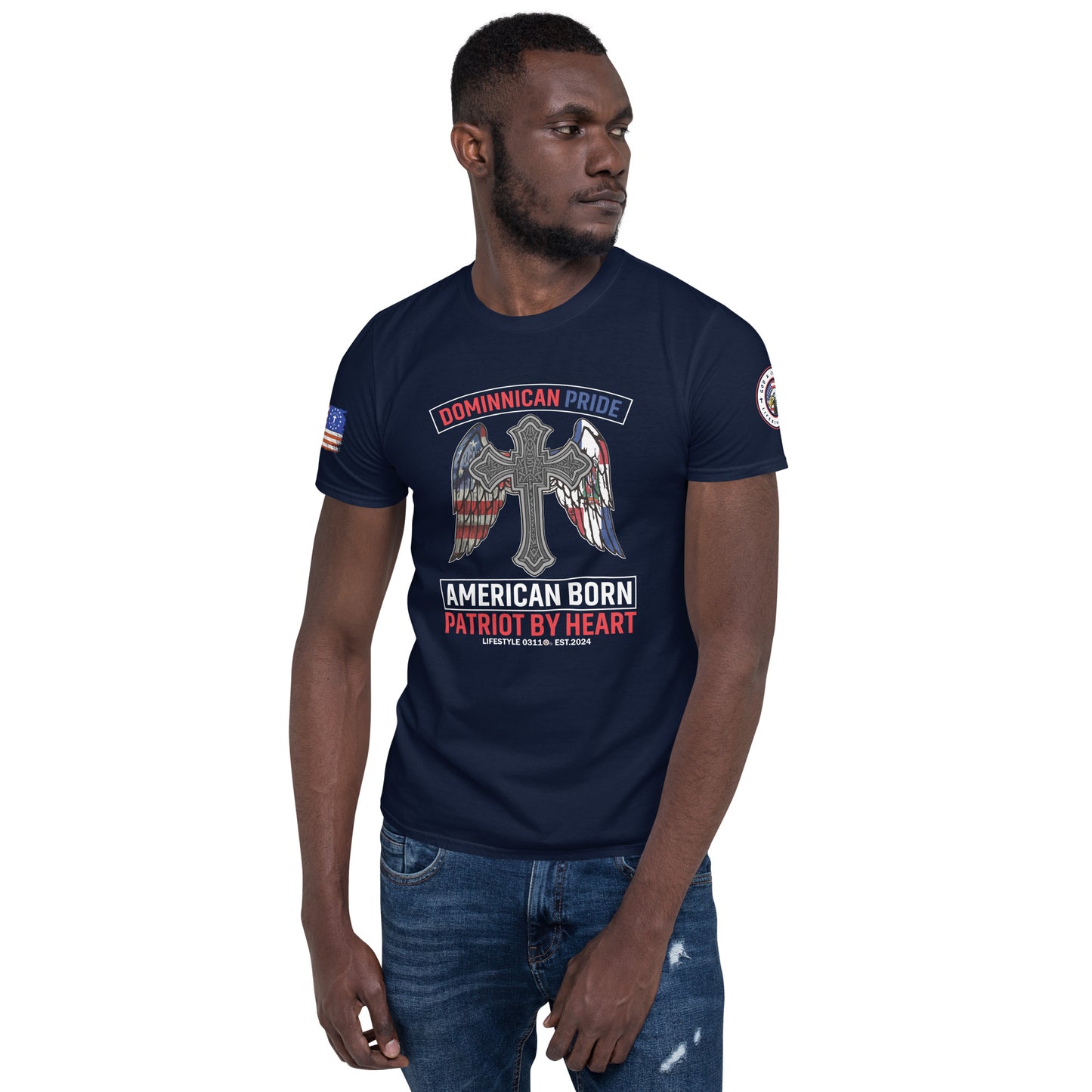 Dominican Pride American Born Short-Sleeve Unisex T-Shirt