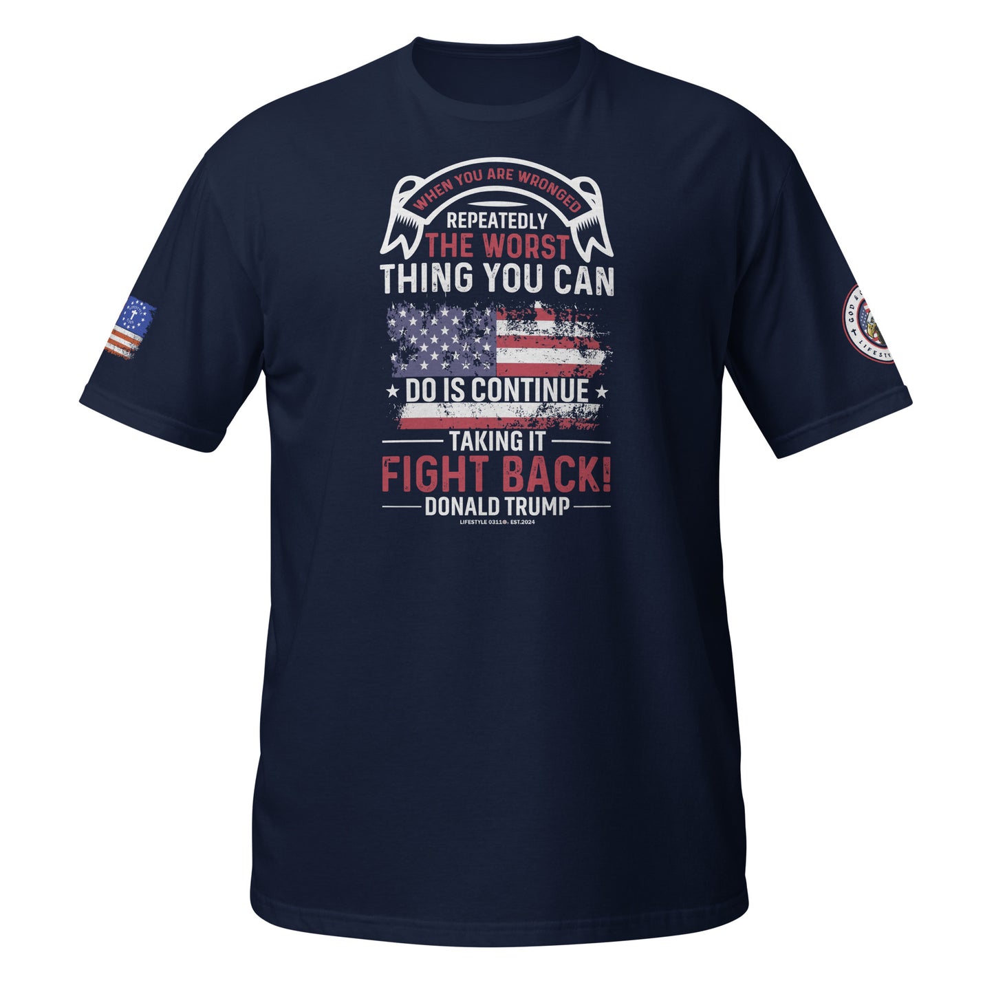 Fight Back Donald Trump Short-Sleeve Unisex T-Shirt