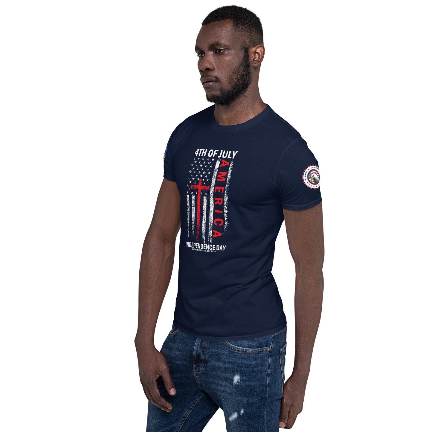 4th of July America Short-Sleeve Unisex T-Shirt