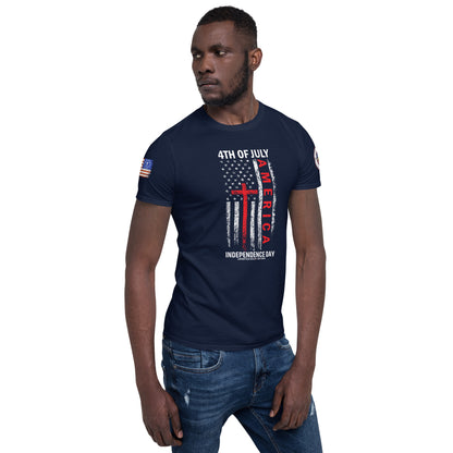 4th of July America Short-Sleeve Unisex T-Shirt