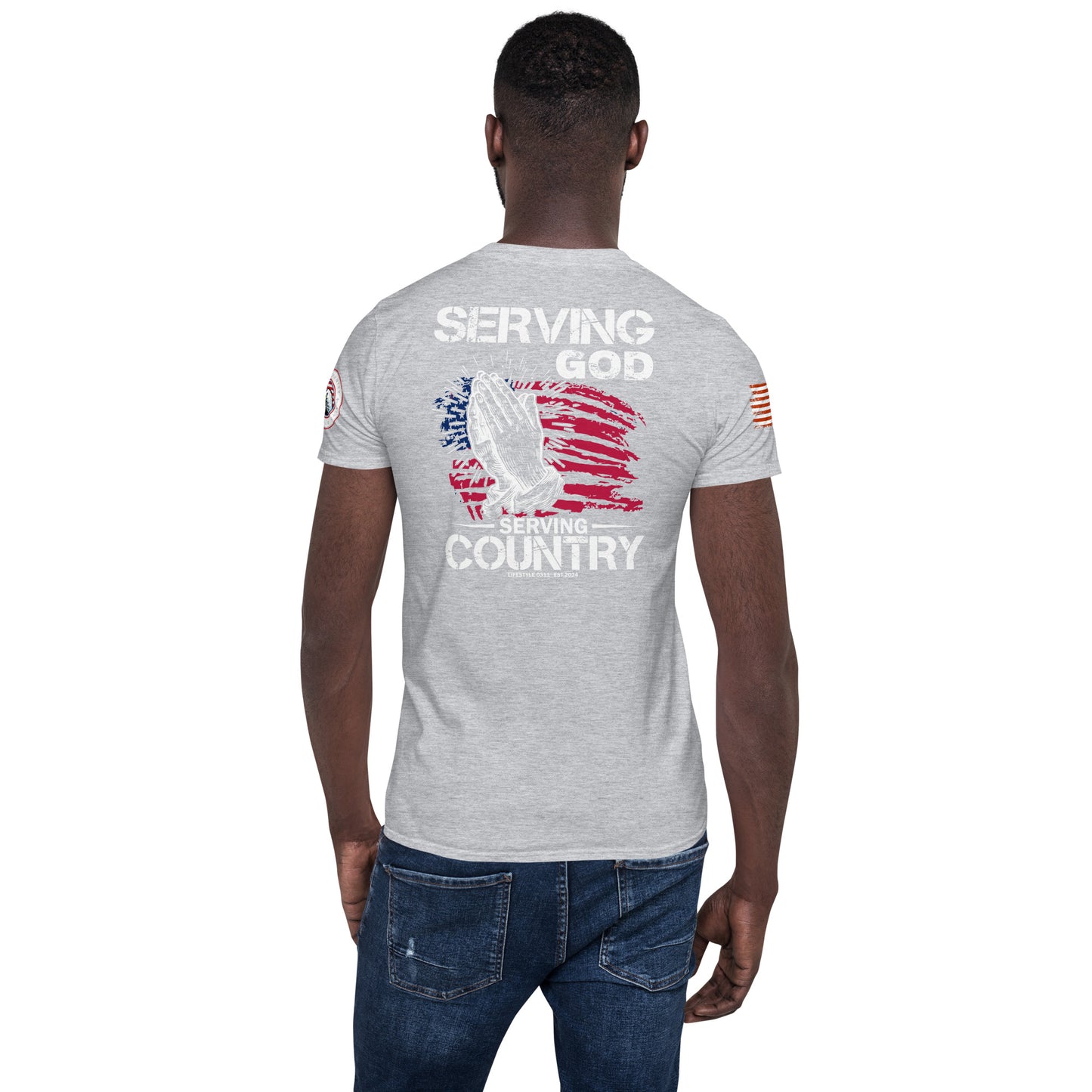 Serving God & Country 2 Short-Sleeve Unisex T-Shirt