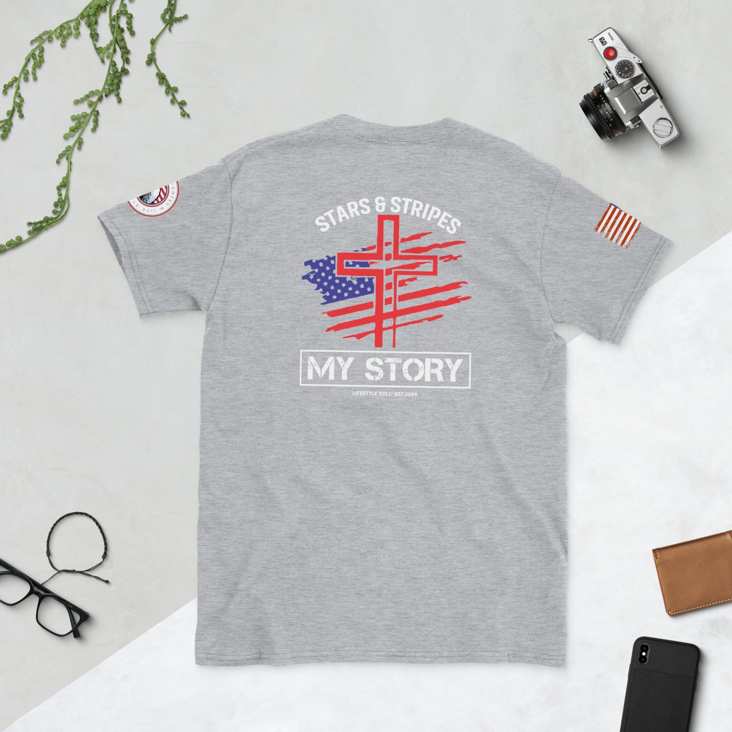 Stars & Stripes Short-Sleeve Unisex T-Shirt