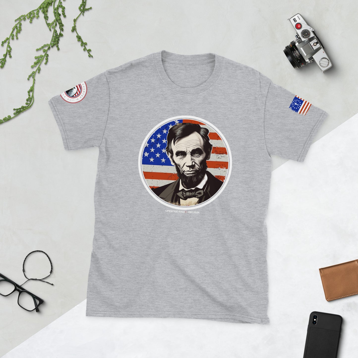 Abraham Lincoln Short-Sleeve Unisex T-Shirt