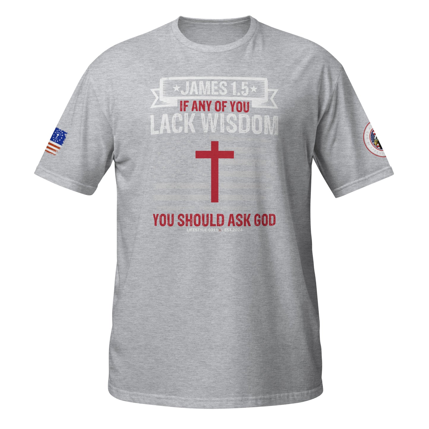 James 1:5 Wisdom Short-Sleeve Unisex T-Shirt