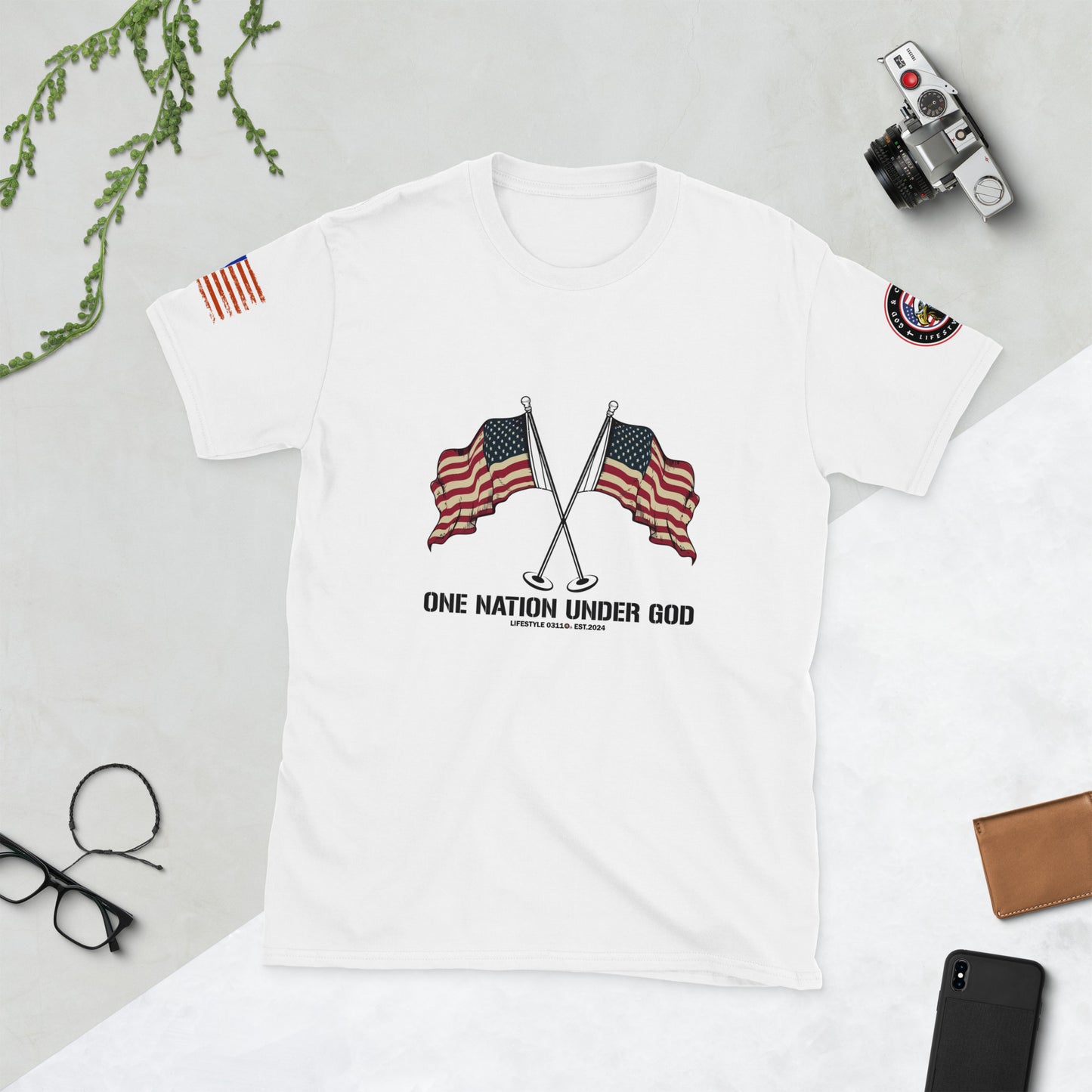 One Nation Under God Short-Sleeve Unisex T-Shirt