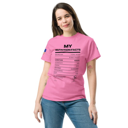 My Nutrition Facts  Unisex classic tee