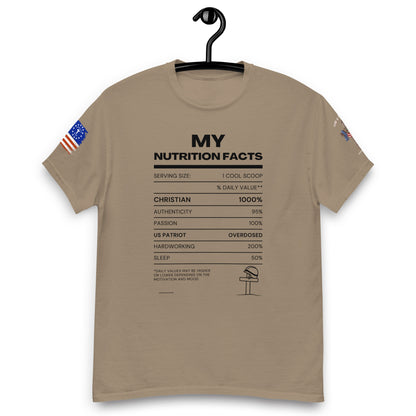 My Nutrition Facts  Unisex classic tee