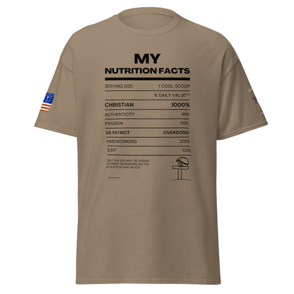 My Nutrition Facts  Unisex classic tee