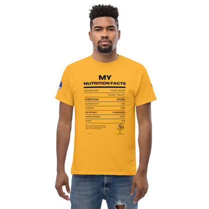 My Nutrition Facts  Unisex classic tee