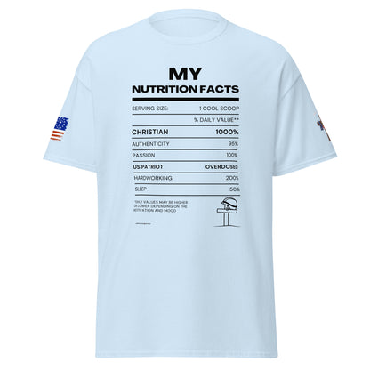 My Nutrition Facts  Unisex classic tee