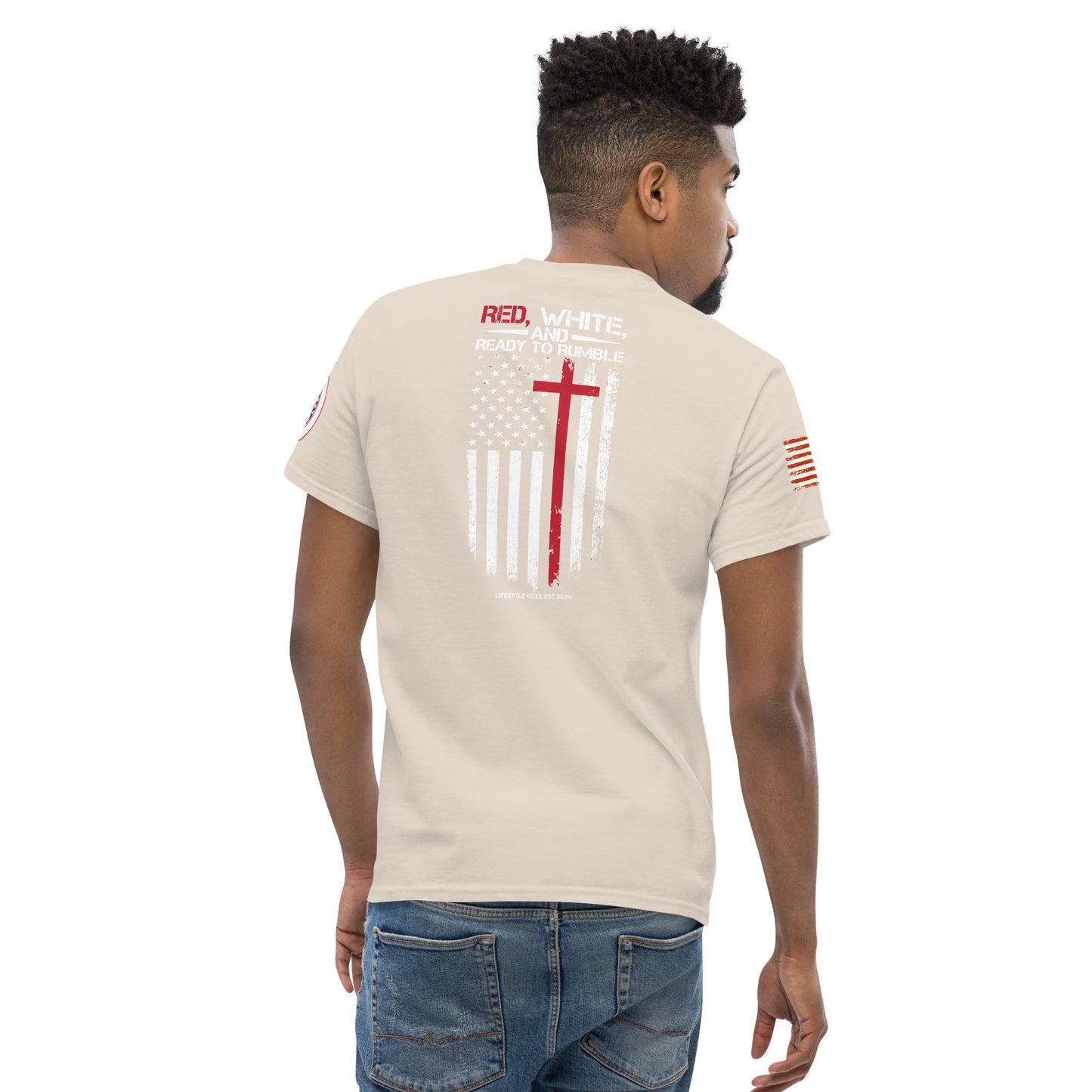 Red White, Rumble Men's classic tee