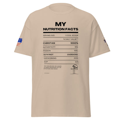 My Nutrition Facts  Unisex classic tee