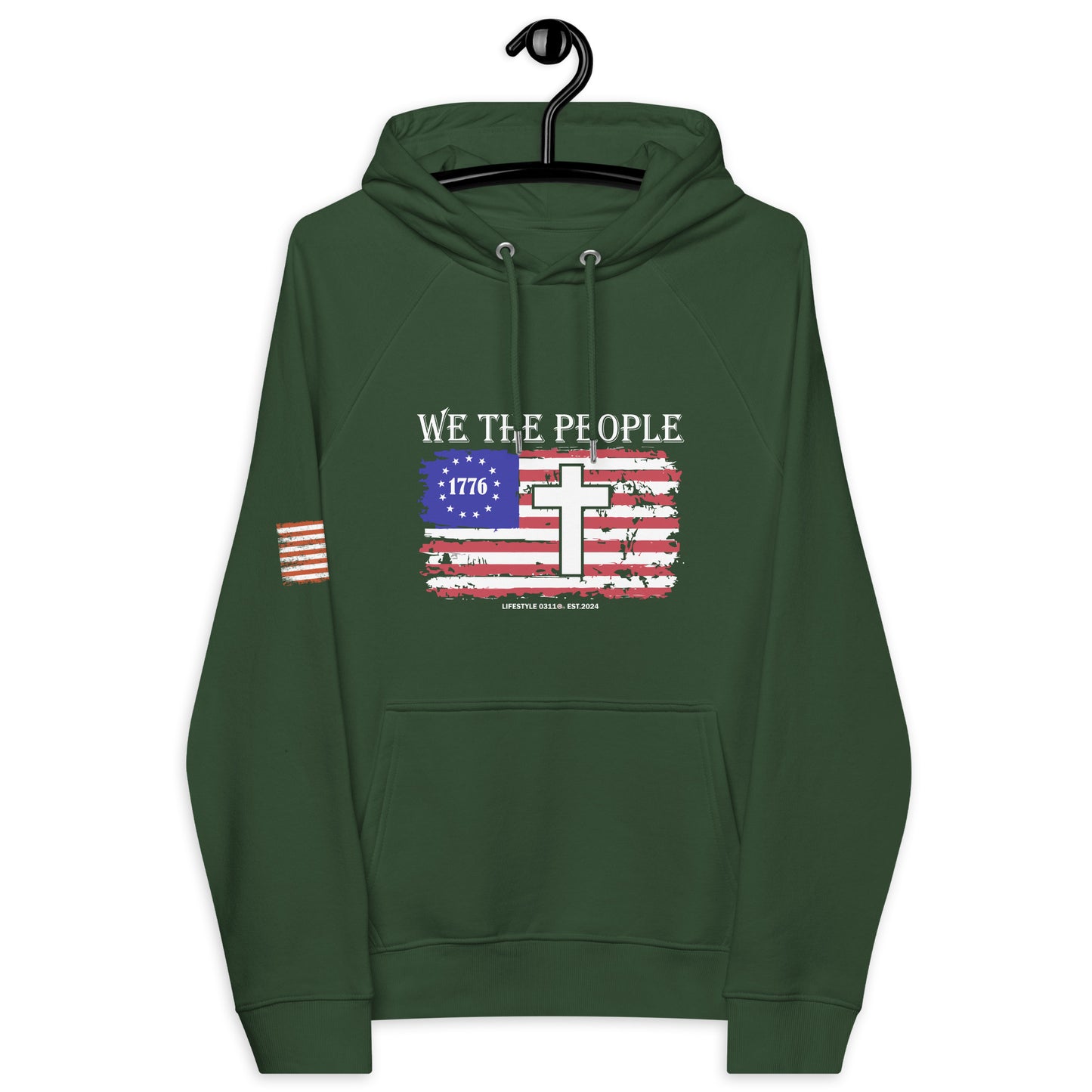 We the People Unisex eco raglan hoodie