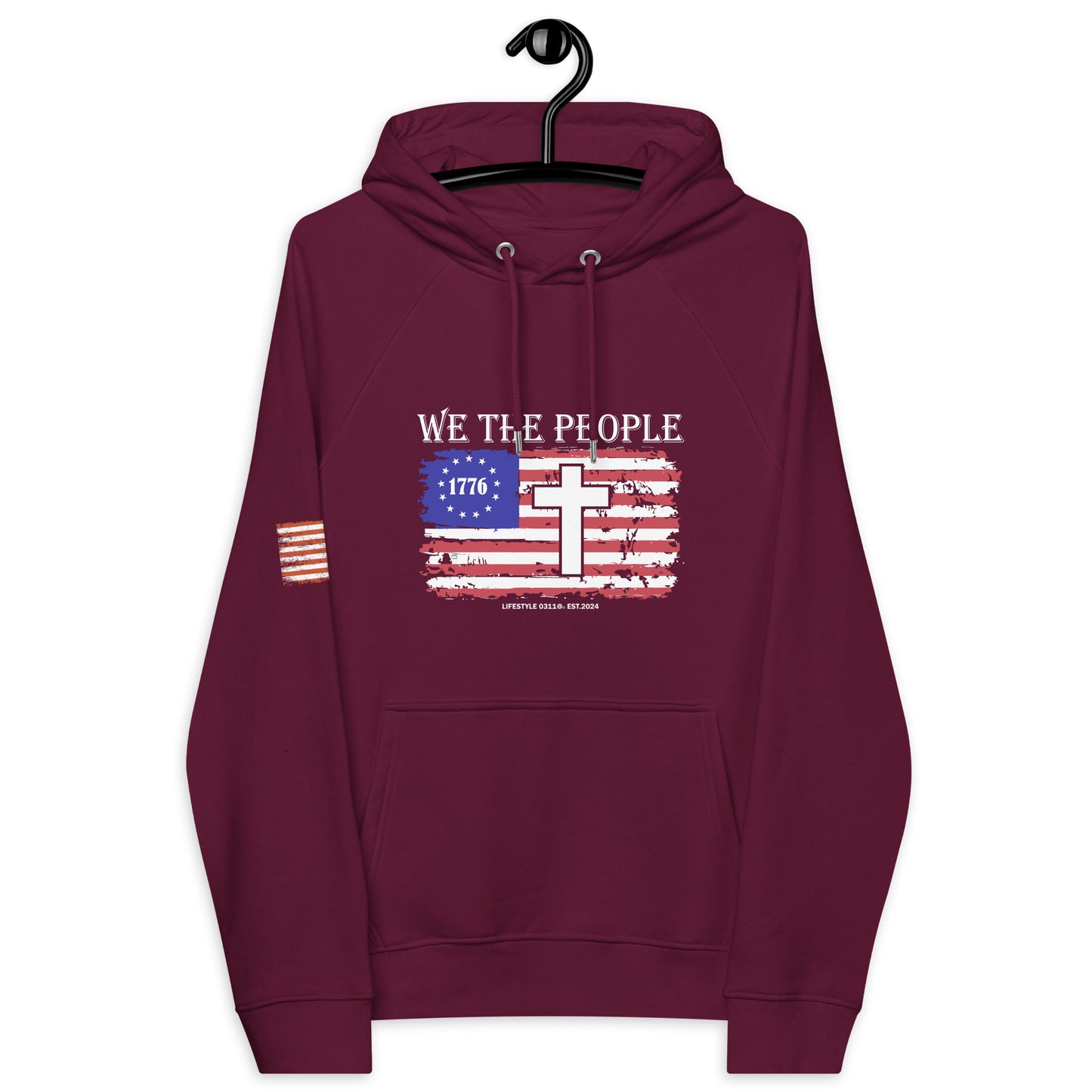 We the People Unisex eco raglan hoodie