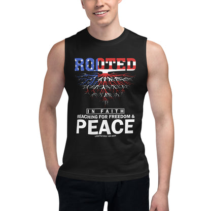 Rooted in Faith Muscle Shirt