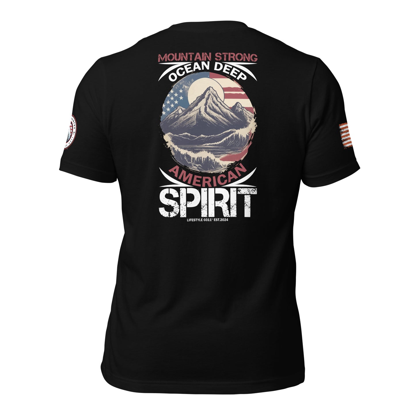 Mountain Strong Ocean Deep Unisex t-shirt