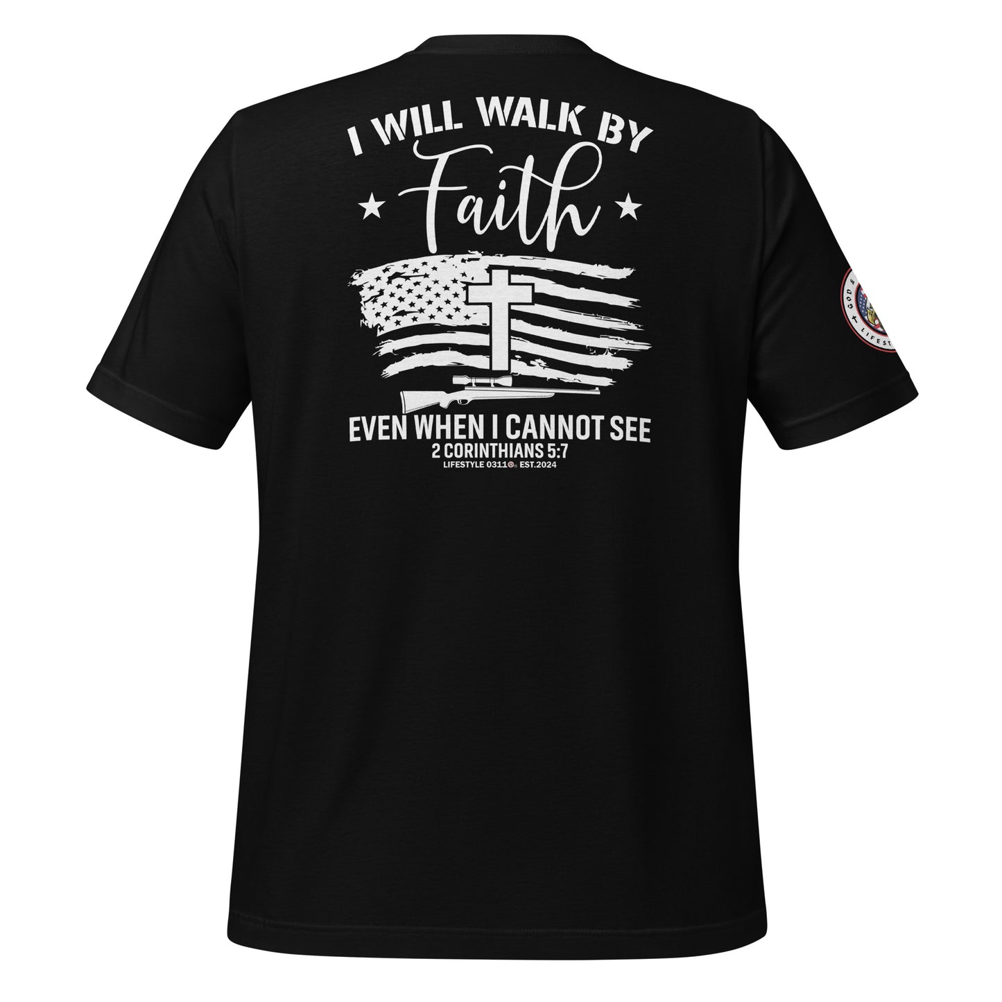 I Will Walk by Faith Unisex t-shirt