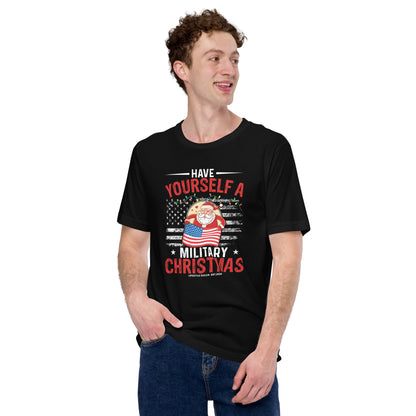 Military Christmas Santa  Unisex t-shirt