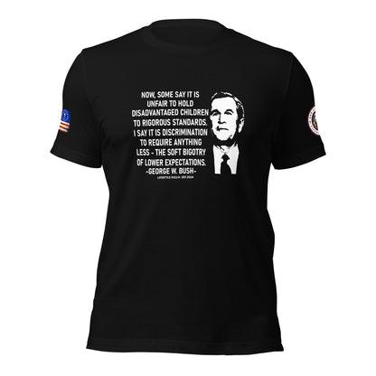 George W Bush Disadvantaged children Unisex t-shirt