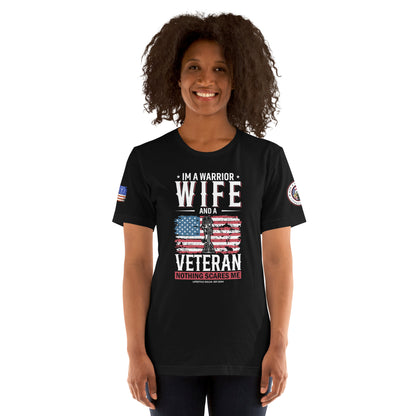 Wife, Worrier & Veteran  Unisex t-shirt