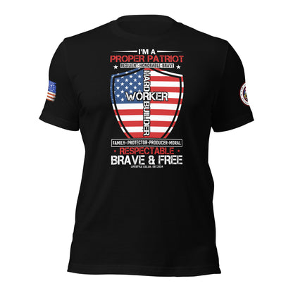 Proper Patriot Unisex t-shirt