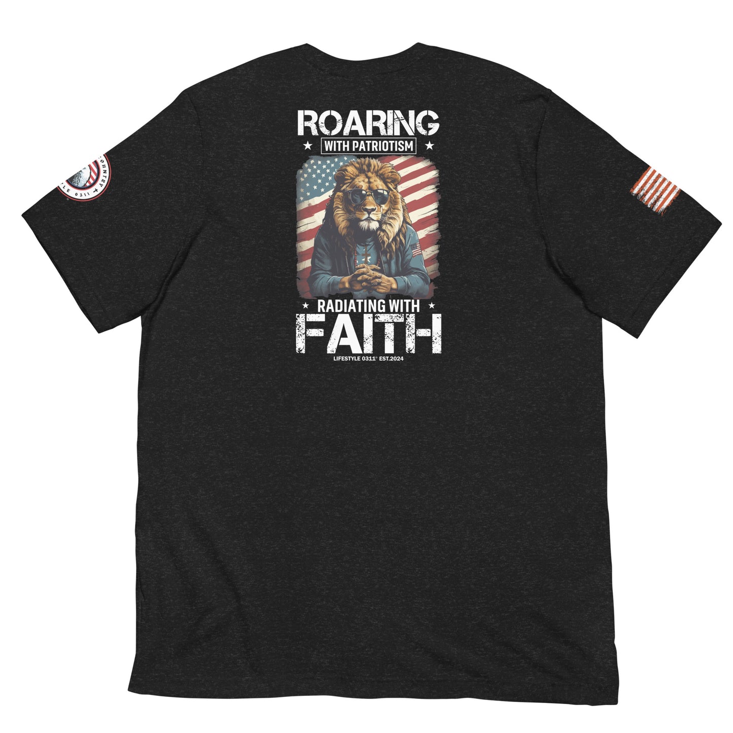 Roaring With Patriotism Unisex t-shirt