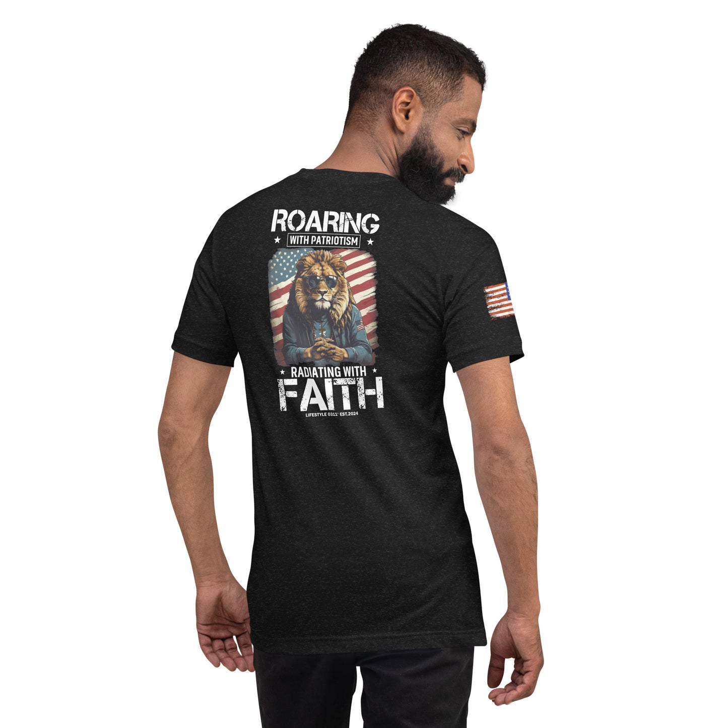 Roaring With Patriotism Unisex t-shirt