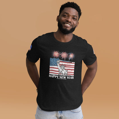 Happy New Year Liberty  Unisex T-shirt