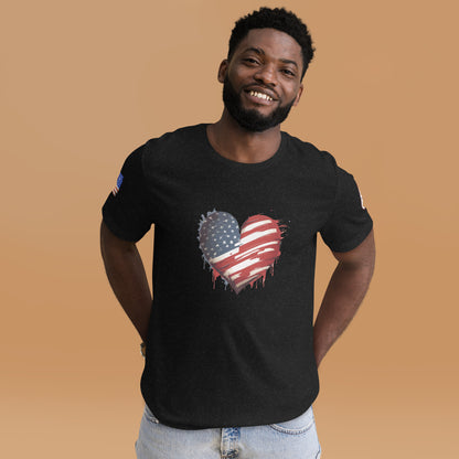 Heart USA Unisex t-shirt