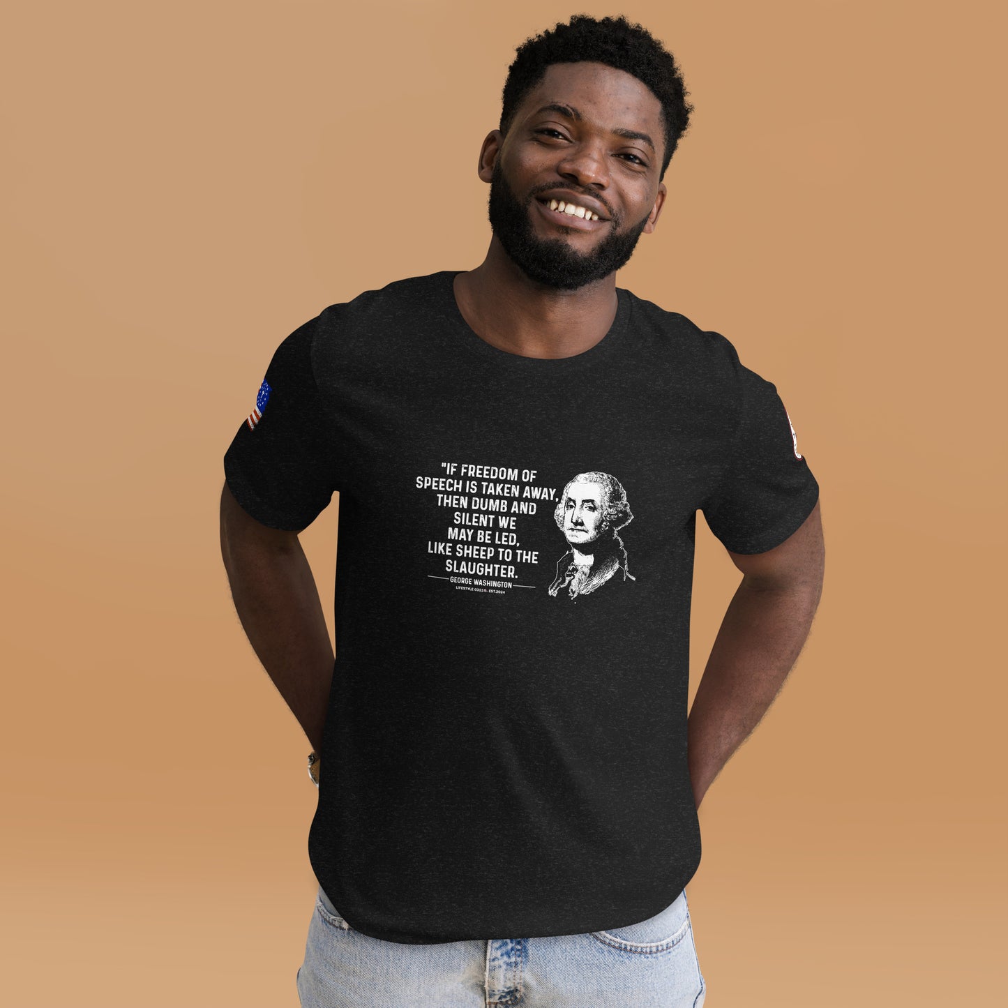 George Washington If Freedom of Speech Unisex t-shirt