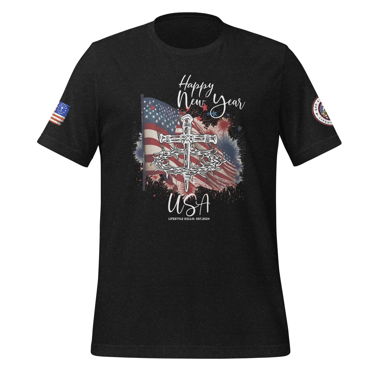 Happy New Year USA Unisex t-shirt