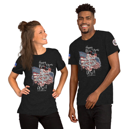 Happy New Year USA Unisex t-shirt