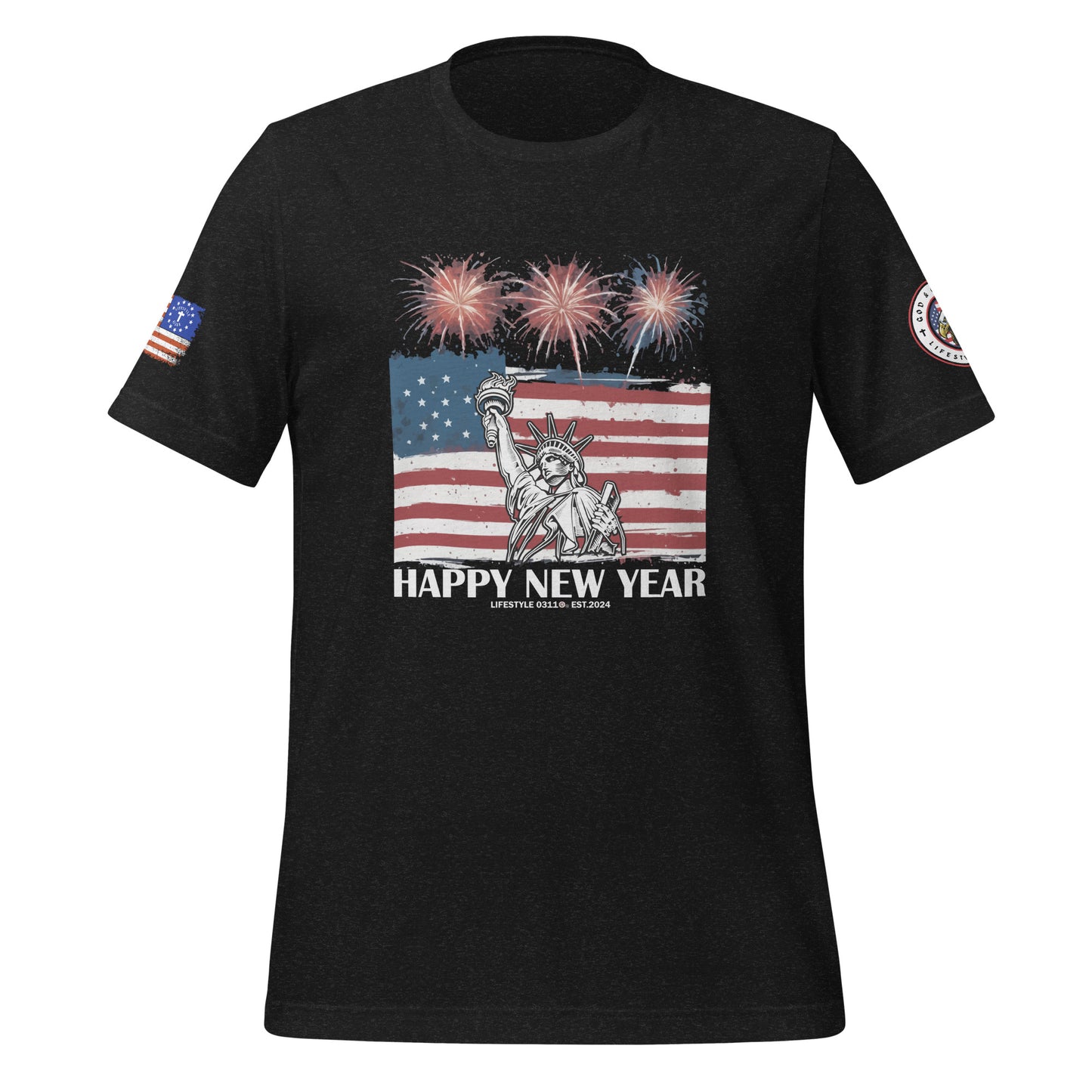 Happy New Year Liberty  Unisex T-shirt