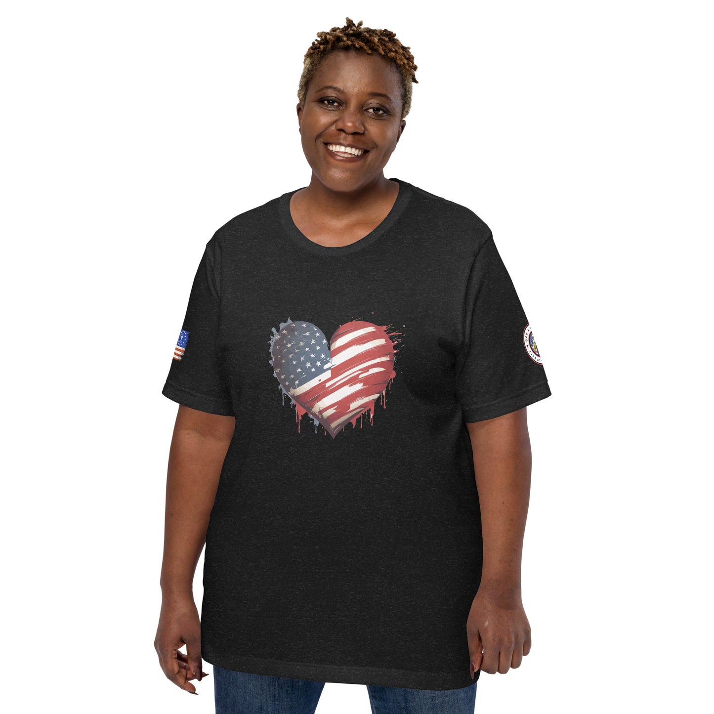 Heart USA Unisex t-shirt