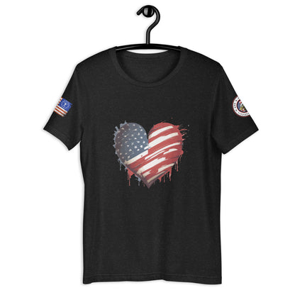 Heart USA Unisex t-shirt