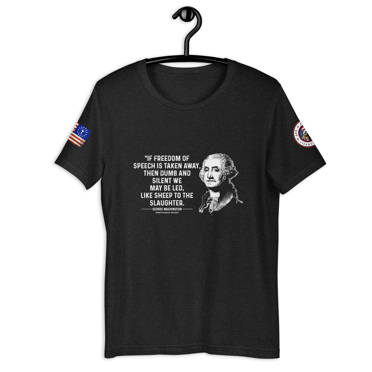 George Washington If Freedom of Speech Unisex t-shirt