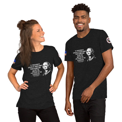 George Washington If Freedom of Speech Unisex t-shirt