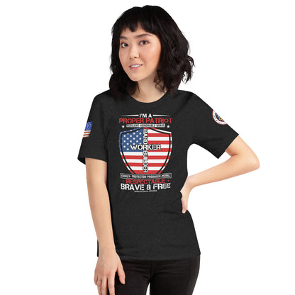 Proper Patriot Unisex t-shirt