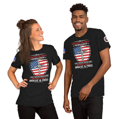 Proper Patriot Unisex t-shirt