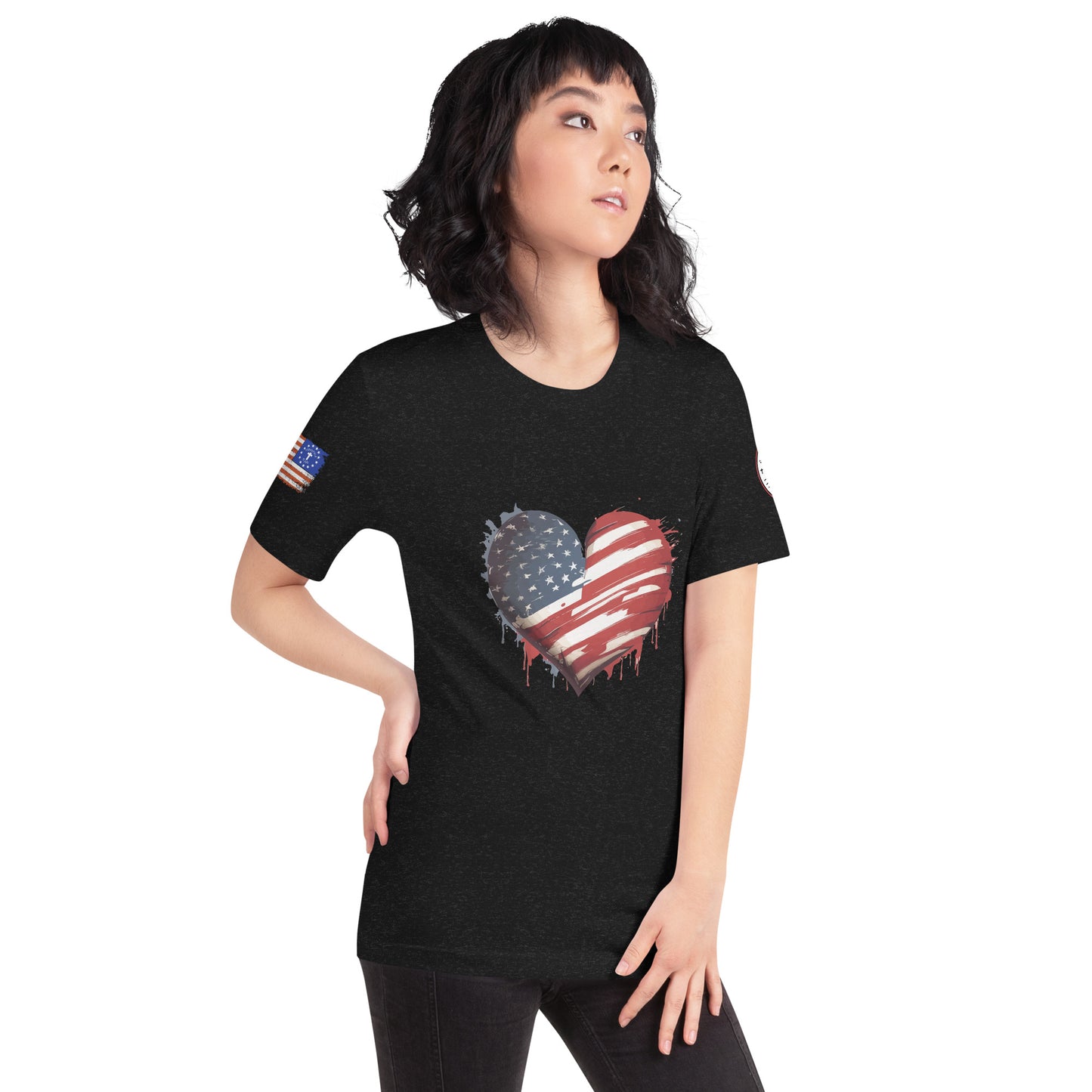 Heart USA Unisex t-shirt